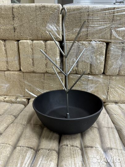 Елочка для тандыра с чугунной сковородой