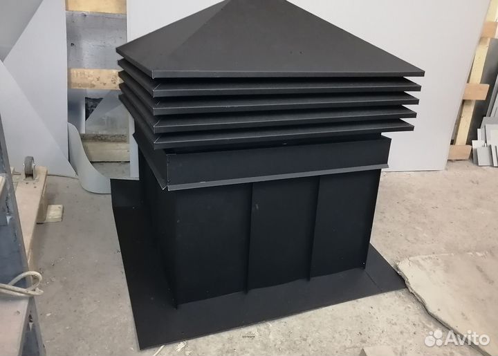 Кожух с рёбрами жёсткости на трубу