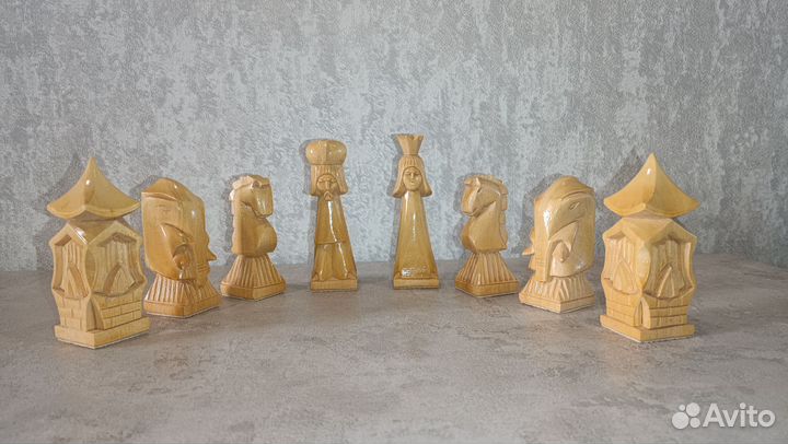 Шахматы резные деревянные ручной работы