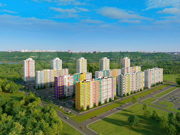 2-к. квартира, 71,6 м², 23/25 эт.