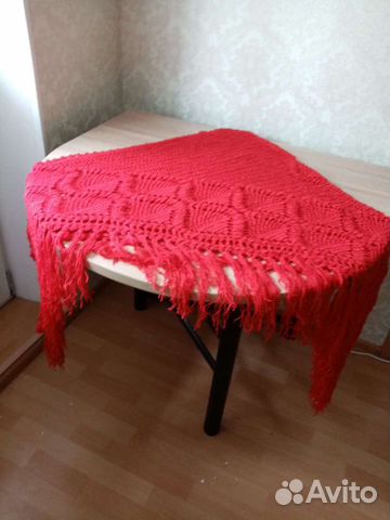 Шаль ручная вязка