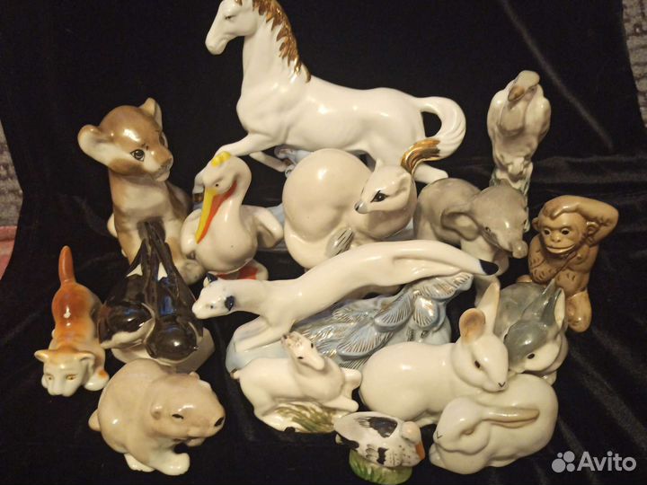 Фарфоровые статуэтки СССР (животные)