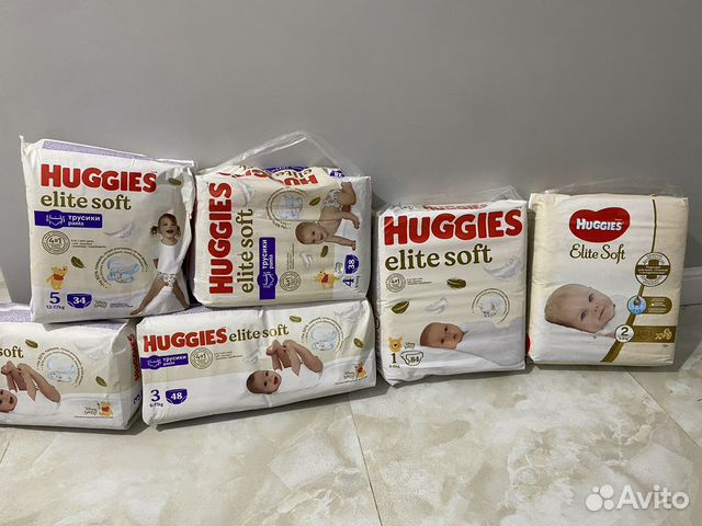 Huggies elite soft / хаггис 1/2/3/4/5/6