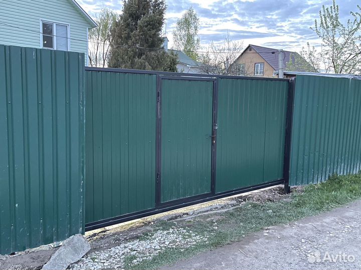 Откатные ворота. Изготовление и монтаж