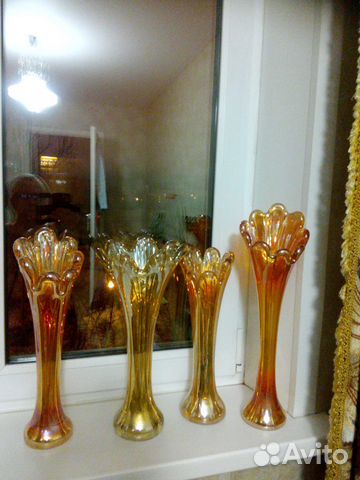 Ваза цветное стекло