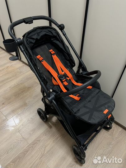 Коляска Cybex Melio Street Black с дождевиком