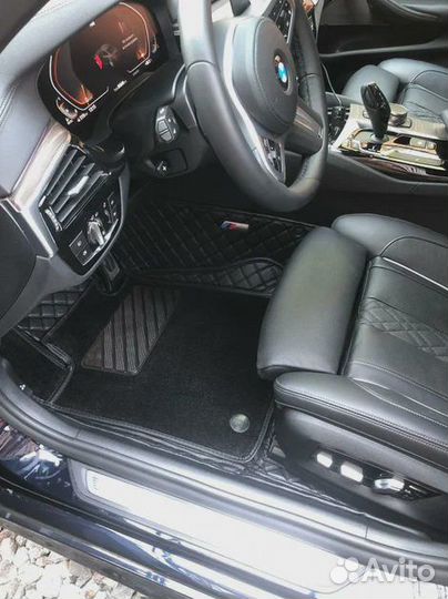 Автомобильные 3D коврики из экокожи 3Д автоковрик