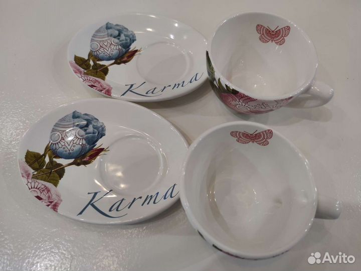 Чашки с блюдцами Карма Viva, Италия
