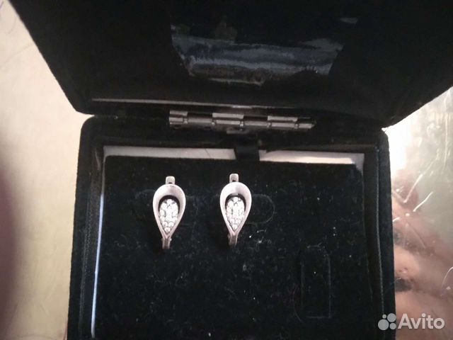 Серебряные серьги советские