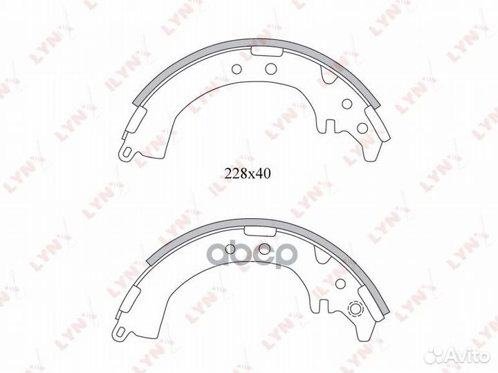 Колодки тормозные барабанные зад BS7507 LYN