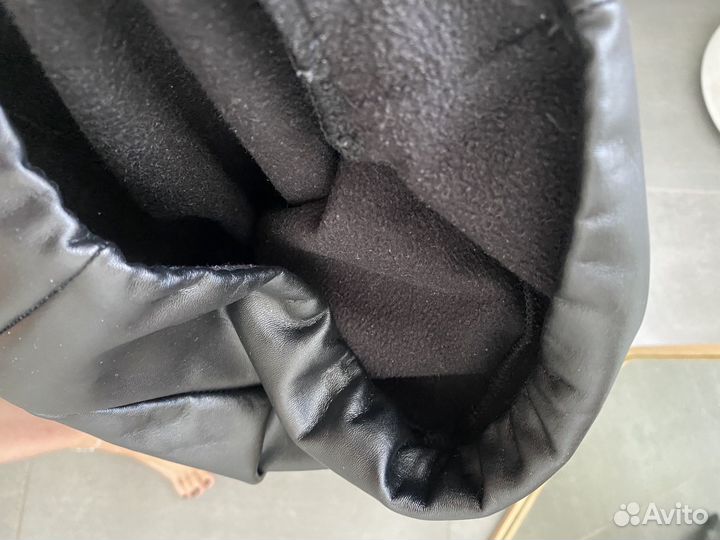 Кожаные леггинсы с утеплением calzedonia