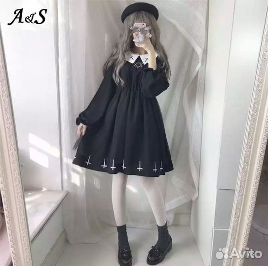 Готическое Платье в стиле Лолита размер S