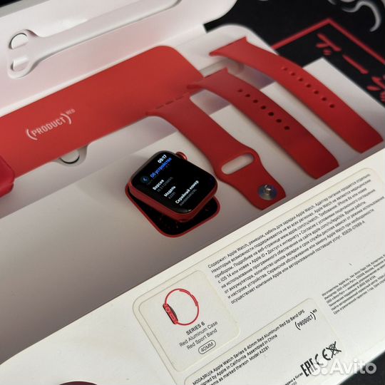 Часы apple watch 6 40mm Red