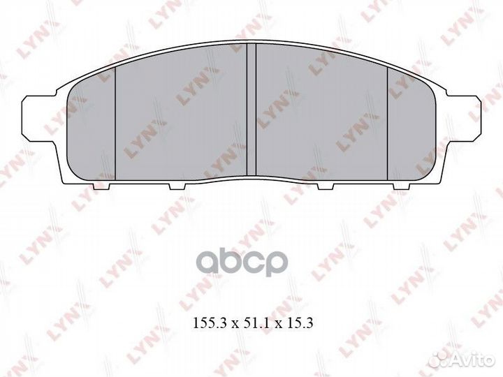 Колодки передние lynxauto BD-5529 BD-5529 lynxauto