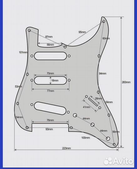 Pikcguard пикгард для Stratocaster SSS
