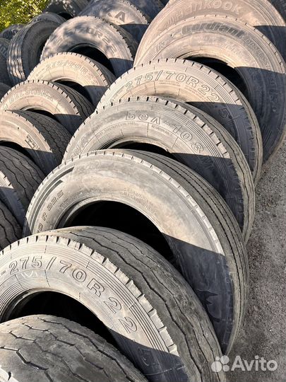 Б/У шины 275/70R22,5 много