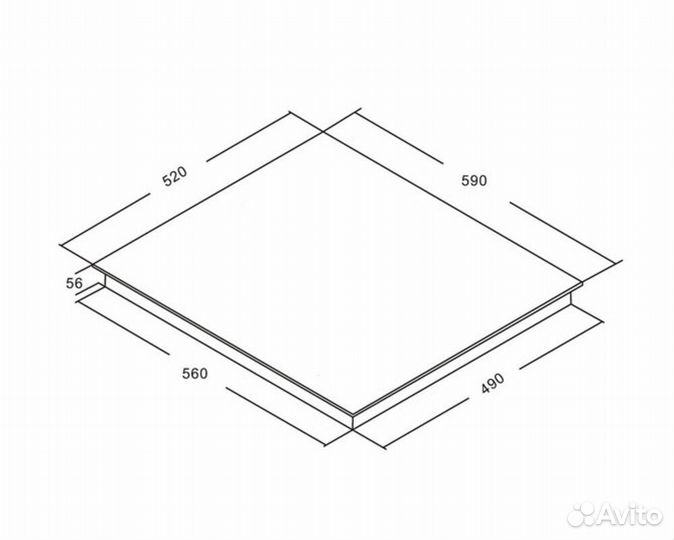 Варочная панель индукционная akpo PIA 6094124FZ-1S