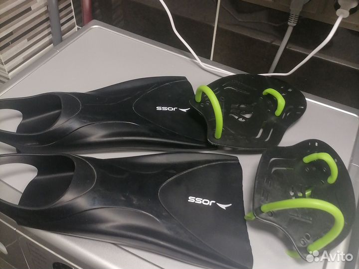 Ласты 43размер и лопатки для плавания