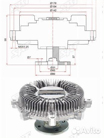Вискомуфта nissan pathfinder/frontier VQ40DE 04