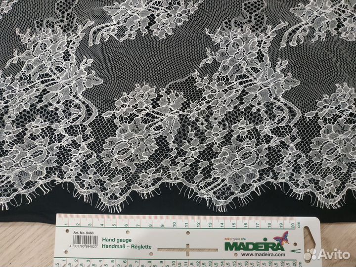 Ткань гипюр кружево Итальянский сток