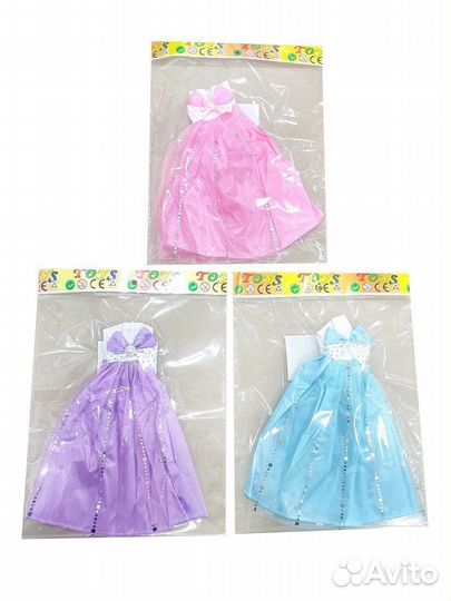 Платье для куклы, пакет