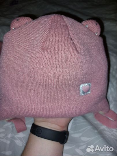 Комплект шапка и шарф для девочки новый