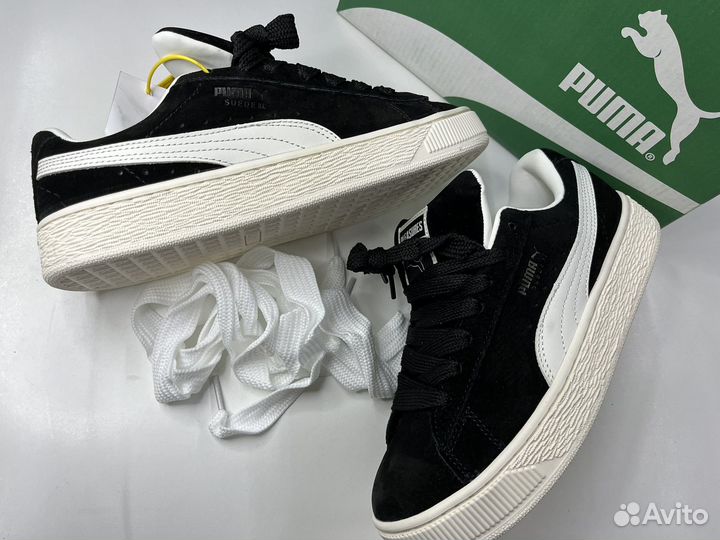 Puma suede Xl черные