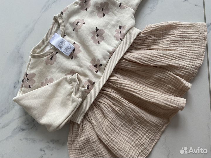 Кофта и платье для девочки 74-80 р-ра