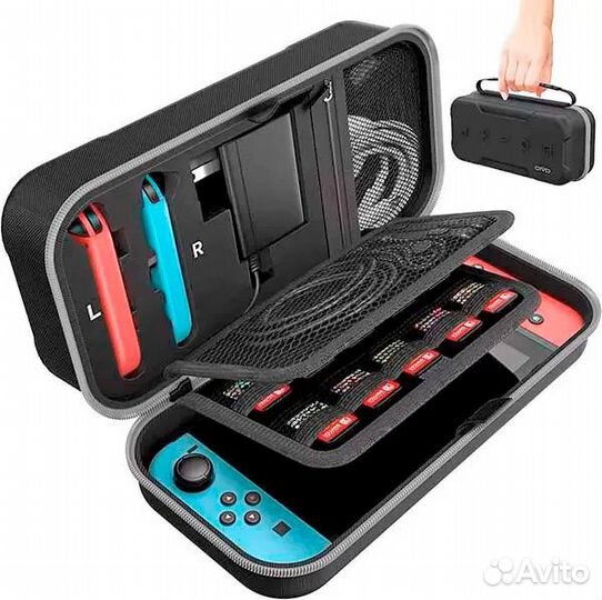 Жесткий кейс на молнии oivo Carry Case для Nintendo Switch (IV-SW188) (фиолетовый)