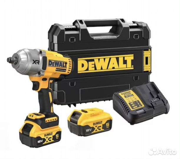 Аккумуляторный ударный гайковерт dewalt DCF900P2T