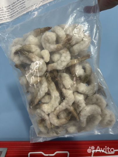 Креветки тигровые очищенные