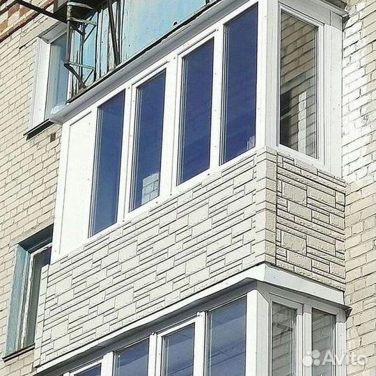 Пластиковый балкон остекление в рассрочку