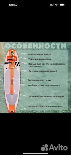 Sup / Windsurf RRD AIR EVO Под парус, 365 см