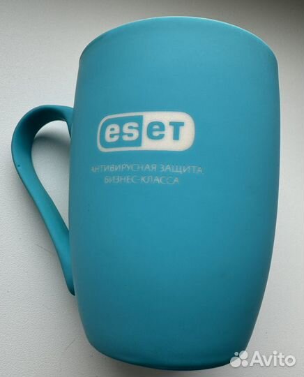 Eset кружка для чая кофе голубая