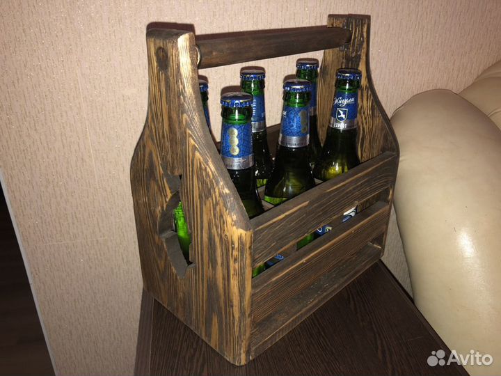 Подарок. Деревянный ящик для пива