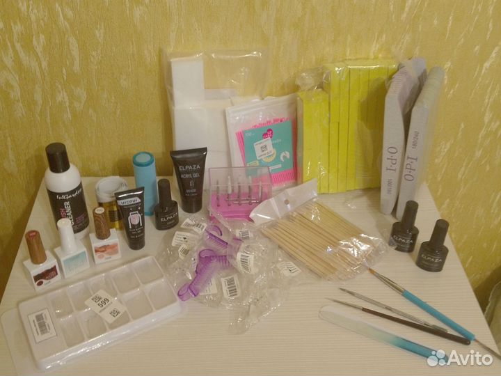 Всё для маникюра(гели, базы, пилки, кисти и др.)