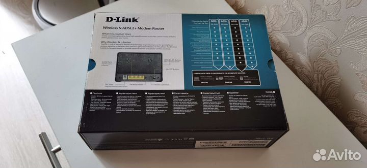 Роутер D-Link DSL-2740U