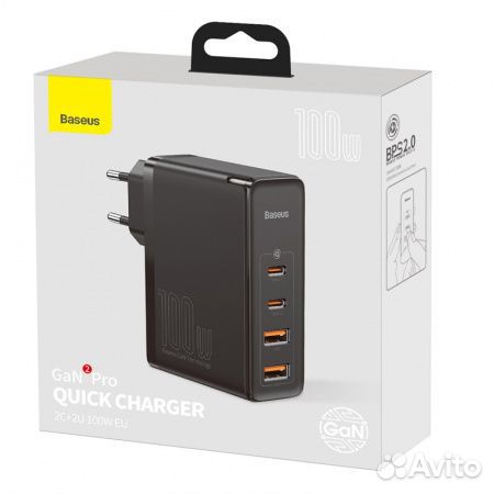 Зарядное Baseus GaN 100W