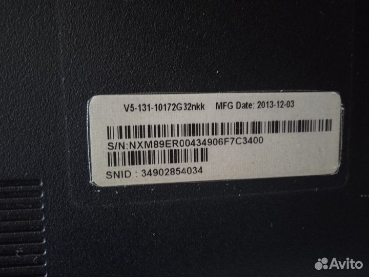 Acer Aspire V5-131-10172G32nkk