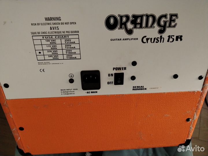 Комбоусилитель orange crush 15r