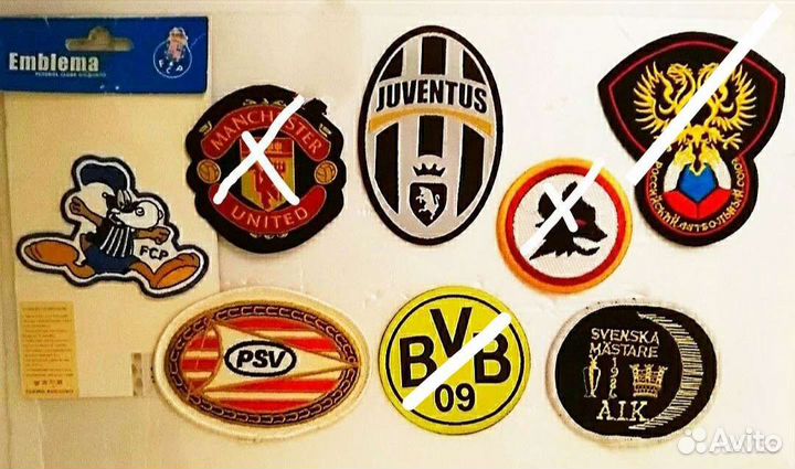 Нашивки/Знаки футбольные эмблемы F. C