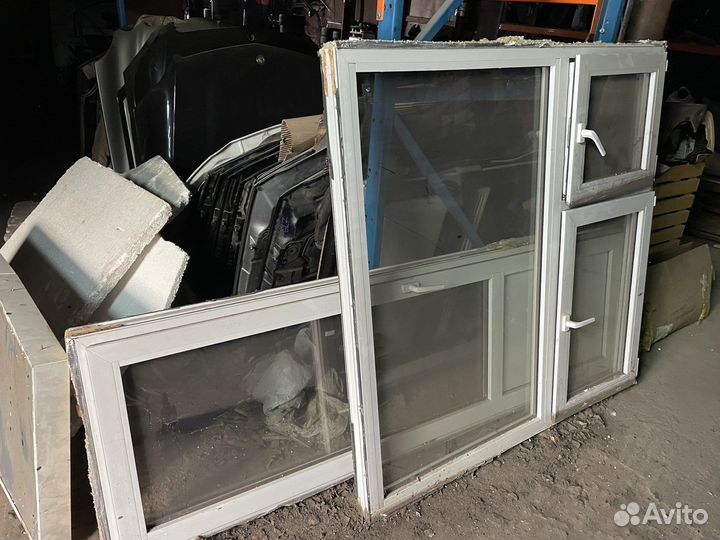 Окно пластиковое с болконной дверью