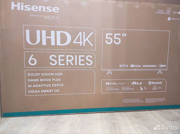 Телевизор Hisense 55A6K Ultra HD (4K)