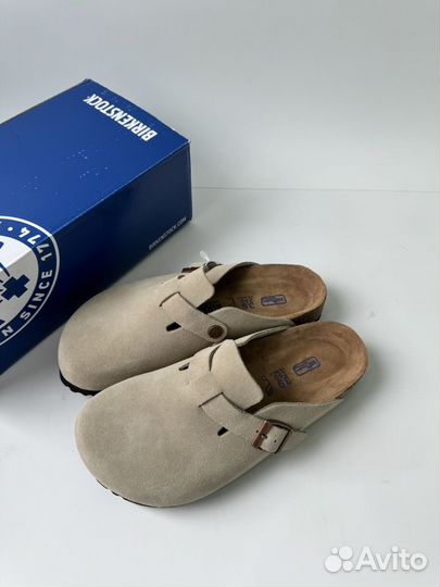 Ортопедические Сабо Birkenstock boston бежевые