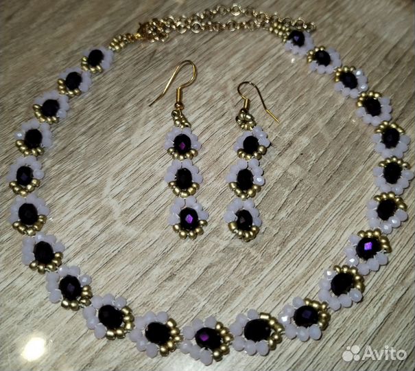 Колье+серьги