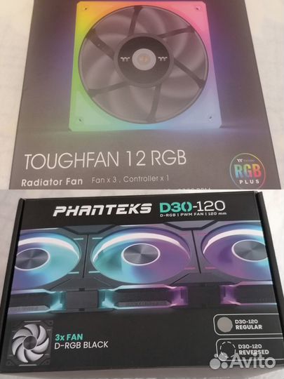Вентиляторы для пк 120 мм (Thermaltake/ Phanteks)