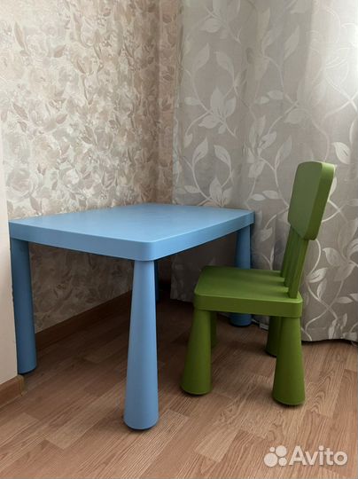 Стол и стул IKEA mammut