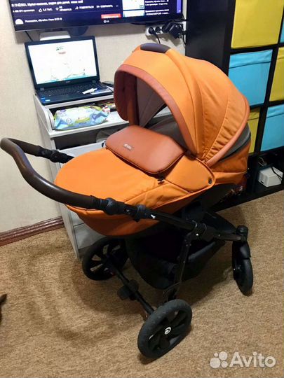 Коляска 2в1 Tutis Nanni Кожа