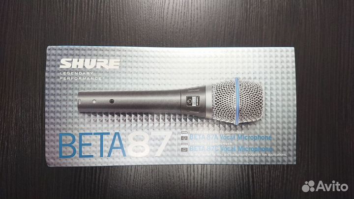 Микрофон вокальный Shure beta 87A новый оригинал
