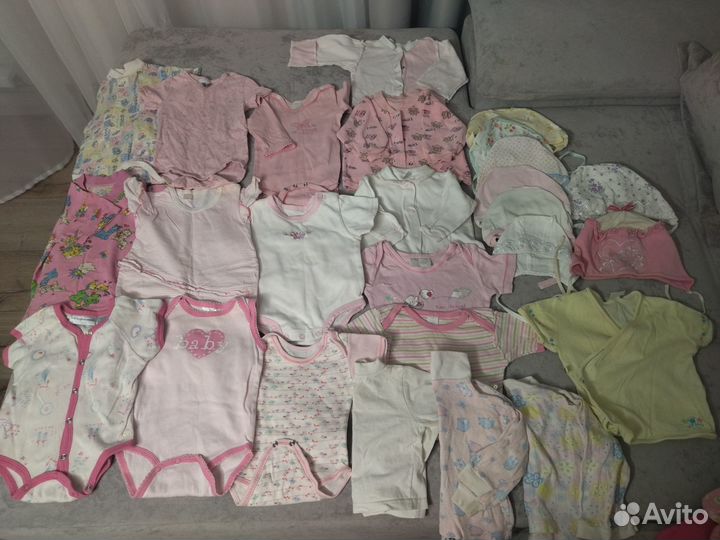 Пакет одежды для девочки 2-6мес